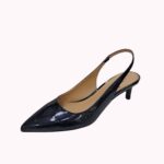 סירה שפיץ עקב שחור לק LADY COMFORT