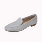 מוקסין שטוח לבן LADY COMFORT