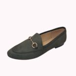 מוקסין שפיץ אבזם מישל ירוק זית LADY COMFORT