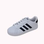 סניקרס גראנד לבן שחור ADIDAS GRAND COURT