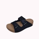 כפכף רצועות מחורר שחור LADY COMFORT