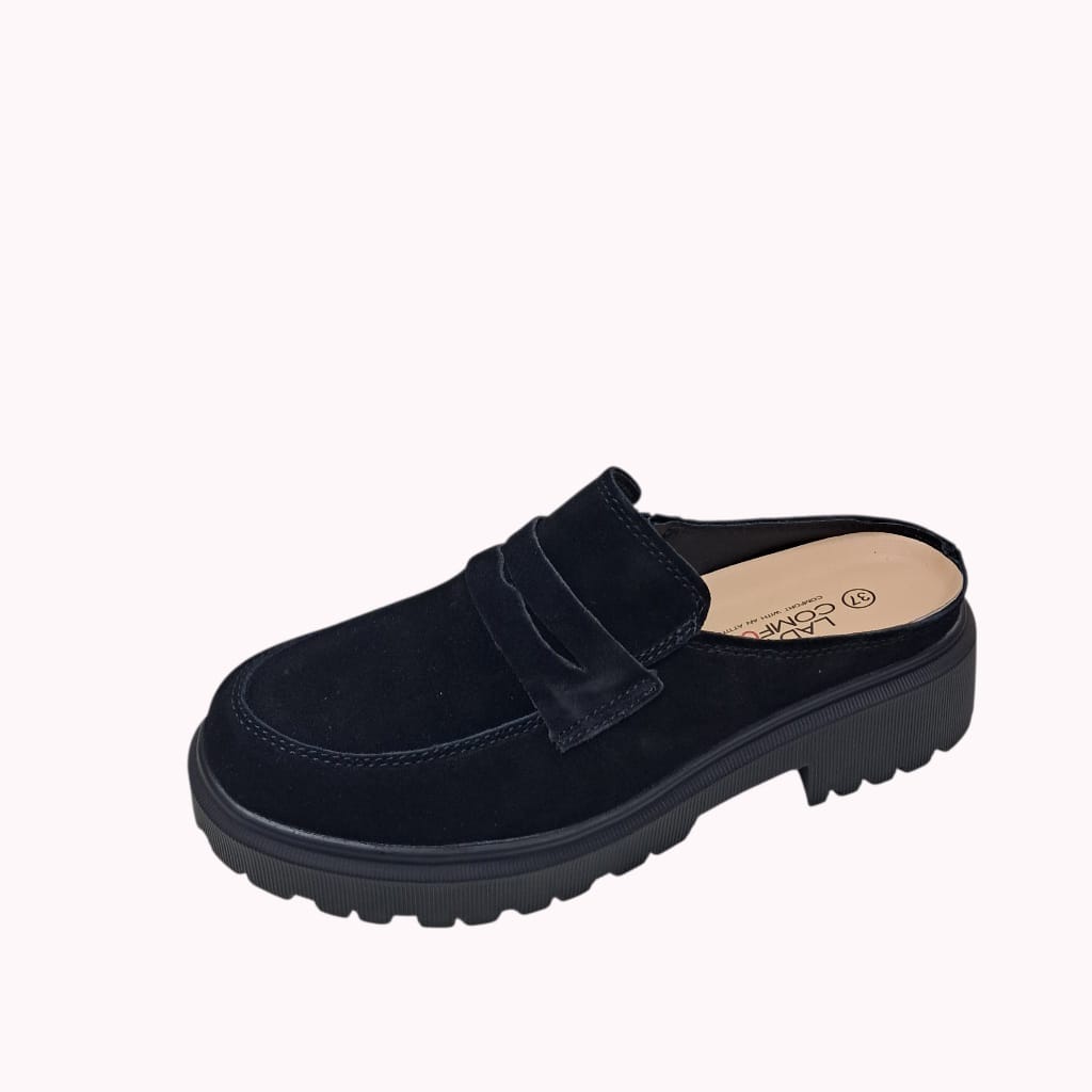 כפכף מוקסין שחור Lady Comfort כפכף מוקסין שחור Lady Comfort